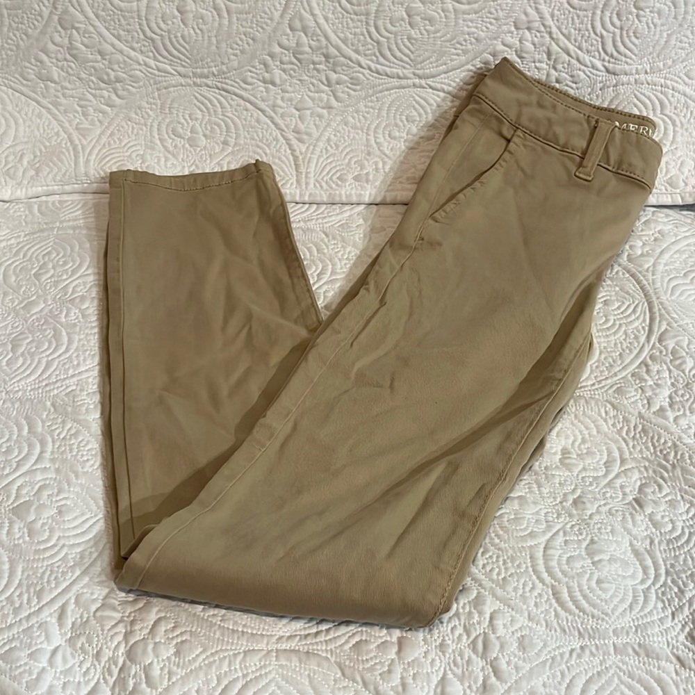 AEO Twill skinny low rise super stretch power fit, size 0, NWT
